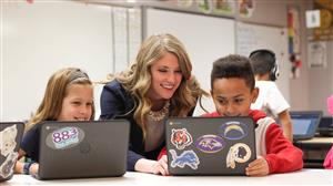Teacher with Students 